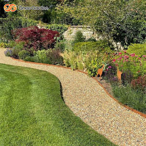 Bordure de jardin en acier noir et rouille, 6 pouces, lot de 6, robuste, résistant à la corrosion - Product Image 5