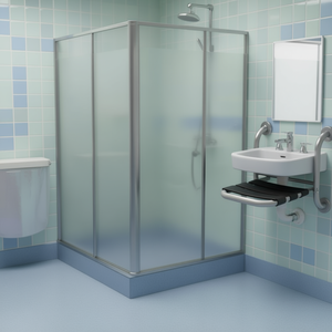 Chaise pliante pour hôpital, longueur 54 cm, largeur 45 cm, hauteur 14 cm - Product Image 3