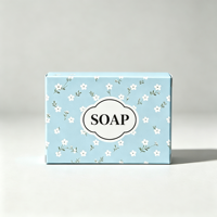 Boîte cadeau rigide en papier kraft brun imprimé sur mesure, écologique, en gros, avec finition UV pour l'emballage de savon en barre