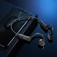 Headphone Nirkabel Separuh Telinga Terbuka, Headphone Konduksi Tulang untuk Olahraga Berenang Lari 2021