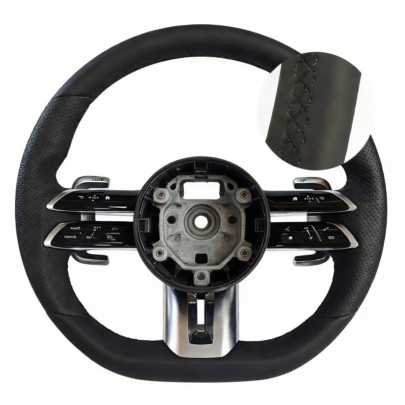 Assembly Complete Leather Steering Wheel (Mercedes-Benz Fitment), photo 3