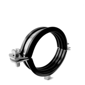 Attache en acier inoxydable pvc, support de tuyau doublé de caoutchouc, pince de suspension en caoutchouc - Product Image 2
