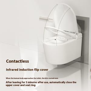 Inodoro <span class=keywords><strong>de</strong></span> descarga automática <span class=keywords><strong>de</strong></span> diseño <span class=keywords><strong>de</strong></span> casa inteligente, sala <span class=keywords><strong>de</strong></span> negocios, minisuite eléctrica con cuenco alargado y control remoto incluido - Product Image 3