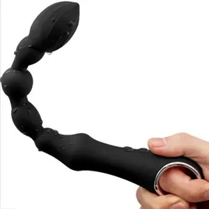 Perle de traction électrique Masturbateur de massage d'arrière-cour Plug anal pour hommes et femmes avec vibrateur Dispositif de masturbation Perle de traction