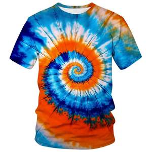 Camiseta de manga corta con cuello redondo Tie Dye unisex - Product Image 1