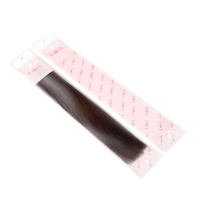 Bolsa de Plástico Transparente Personalizada de PVC, EVA, TPU para Extensiones de Cabello, para Guardar Mechones de Cabello, Bolsa de Almacenamiento Larga