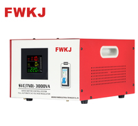 Régulateur de tension automatique (AVR) monophasé SVC en cuivre rouge 3k avec écran LCD 50Hz