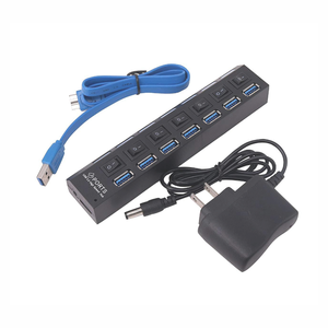 7 En 1 puerto Led <span class=keywords><strong>escritorio</strong></span> divisor de alta velocidad <span class=keywords><strong>PC</strong></span> datos Usb3.0 Por Hub adaptador estación de acoplamiento de carga 3,0 Usb Hubs en <span class=keywords><strong>escritorio</strong></span> para - Product Image 5