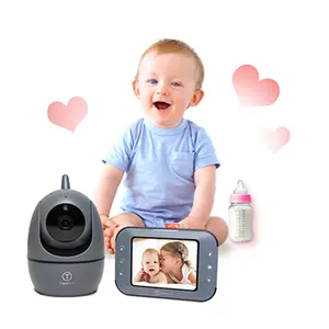 Timeflys 3.5 Inch Video Baby Monitor Two Way Talk with Camera Night Vision Temperature Monitoring Monitor For Babi