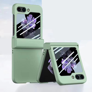 Funda Protectora 360° Delgada y Rígida de PC+Vidrio Mate para Teléfono Plegable <span class=keywords><strong>Samsung</strong></span> <span class=keywords><strong>Z</strong></span> <span class=keywords><strong>FLIP</strong></span> 5 <span class=keywords><strong>5G</strong></span> - Product Image 4