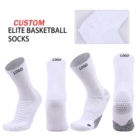 Chaussettes de sport de basketball pour hommes KTS18, logo personnalisé d'usine, sans MOQ, athlétiques, respirantes, de performance, compression, tricot 3D, élite