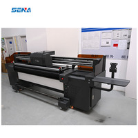 Impresora de Gran Formato para Rollos de Material Flexible, Impresora Plana de Inyección de Tinta UV con LED UV para Personalizar Textiles, Papel Tapiz, Adhesivos para Coches, Tela y Cuero