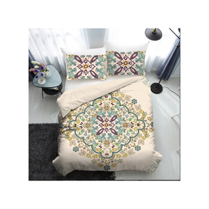 Gran oferta, tapiz de <span class=keywords><strong>Mandala</strong></span>, juego de cama de tela de algodón, juego de sábanas con dos fundas de almohada, colcha Bohemia Dabu, funda de cama - Product Image 1