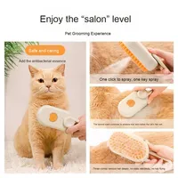 Brosse de massage de nettoyage d'épilation d'animal familier du Portable 3-en-1 de Offre Spéciale avec le jet de vapeur pour le produit de toilettage de salle de bains