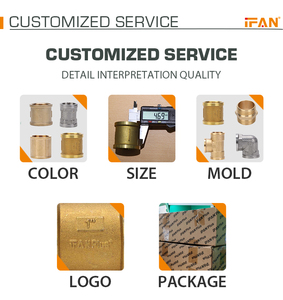 IFAN bán buôn đồng đồng phù hợp giả mạo đồng thau ren phù hợp 1/2 inch khuỷu tay khớp nối ống đồng phù hợp - Product Image 3