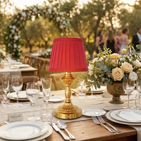 Lampada da Tavolo LED Vintage Minimalista con Controllo Touch, Elegante Luce da Comodino per Matrimoni, Hotel ed Eventi