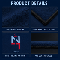 Serviette de sport durable et lavable, sans peluches, sans bouloches, idéale pour le basketball, la course à pied, la gym, Noël