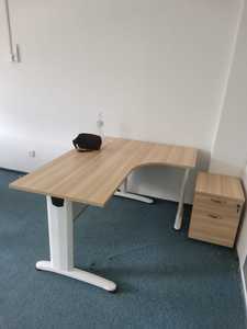 โต๊ะทำงานรูปตัว L ขาเหล็กโต๊ะกว้างทนทานสำหรับสภาพแวดล้อมขององค์กรและเป็นมืออาชีพ - Product Image 6