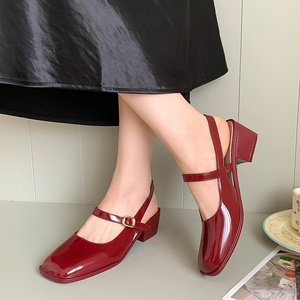 Zapatos de Ballet Elegantes para Mujer, Primavera-Verano 2026, Punta Cerrada, Tacón Bajo, Correa de Tobillo con Hebilla - Product Image 3