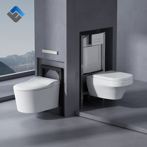 Bồn cầu thông minh gắn tường năm <span class=keywords><strong>2025</strong></span>, tự động mở và xả nước, tích hợp các tính năng hiện đại cho phòng tắm, sấy khô bằng khí nóng tức thì - Product Image 4