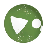 Vente directe d'usine, assiettes alimentaires, ensemble d'assiettes en fibre de bambou imprimées de manière durable, assiettes à dîner en bambou, ensembles de vaisselle