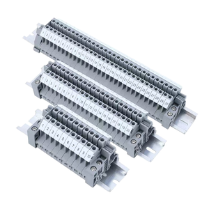 Bloc de bornes à vis pour rail DIN Ashan UK2.5B, en laiton combiné, 50A, 11-20 AWG, connecteurs enfichables série UK - Product Image 1