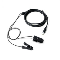 Cordon d'électrode médical en chlorure d'argent avec pince auriculaire, prise mâle DC 2,35 mm, fil de fixation auriculaire pour équipement de physiothérapie