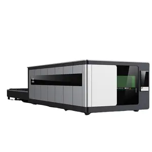 Exchange Platform Whole Cover 3015 cnc high power Metal 50mm Carbon Steel Stainless Steel Fiber Laser Cutting Machine