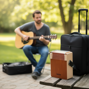 Cajon Vevor en bois, instrument de percussion avec cordes de guitare, sac de transport réglable à couche unique et sangle - Product Image 2