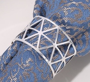 Gold Napkin <b>Rings</b> <b>Set</b> Triangle Napkin <b>Rings</b> for Wedding Decorations Napkins <b>Rings</b> Fiesta Dinner - Product Image 4