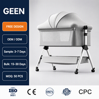 GEEN OEM ODM Berceau multifonctionnel pour nouveau-né, lit cododo portable, berceau de luxe pour bébé avec baldaquin