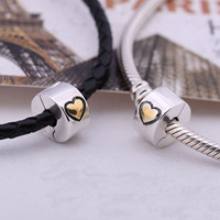 Bijou personnalisé en argent sterling 925 plaqué rhodium, fermoir à clip classique unisexe, charme en forme de cœur avec zircon, pour cadeau