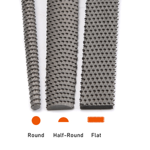 Limas de madera de 8 pulgadas, limas de madera de dientes gruesos <span class=keywords><strong>para</strong></span> carpintería, limas planas redondas y semiredondas - Product Image 4