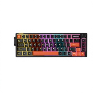 Furycube V68 68-Key Mechanical Gaming Keyboard Wired <b>USB</b>-<b>C</b> RGB Backlit Anti-Ghosting <b>Plug</b> Play Custom Rotary Knob PBT Keycaps - Product Image 2