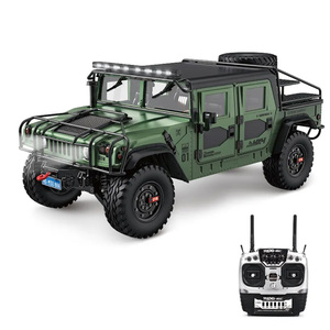 Hg P415a Pro Nâng Cấp Âm Thanh Ánh Sáng 1:10 2.4G 4WD Kim Loại Hum H1 Bọc Thép <span class=keywords><strong>RC</strong></span> Xe Bán Tải Sở Thích Xe Đài Phát Thanh Điều Khiển 4X4 Đá Crawler - Product Image 6