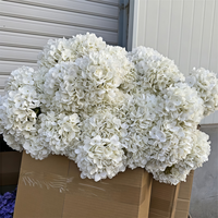 Harga pabrik bunga Hydrangea sutra buatan Diameter 10cm kepala tunggal bunga untuk dekorasi pernikahan