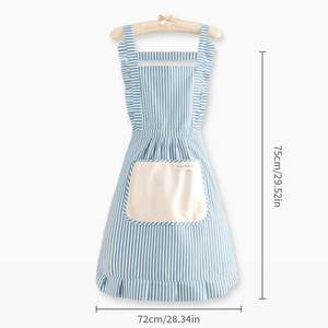 Delantal de Cocina de Algodón para Mujer, Impermeable, Ajustable, para Cocina, Jardinería y Salón - Product Image 6