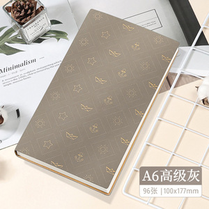 Tùy chỉnh A6 softcover máy tính xách tay nhỏ da Du lịch Nhật ký với vàng dập chủ đề may ràng buộc A3 Kích thước - Product Image 6
