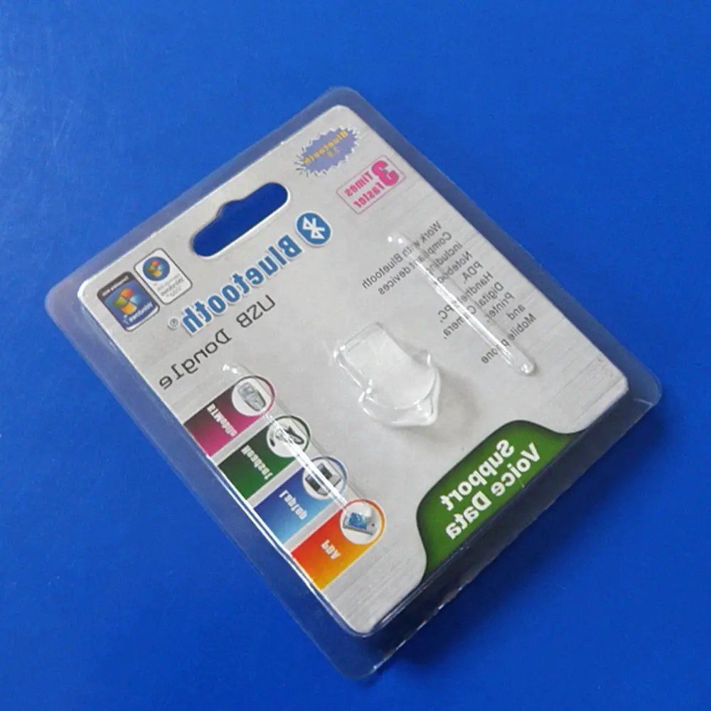 factory custom blister packaging clear plastic pvc electronic clamshell with card insert