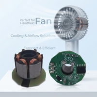 Yüksek Hızlı 9V 19000RPM BLDC Motor Harici Rotorlu Fırçasız Motor, Taşınabilir Fan Soğutma Sistemi için Sürücü Kartlı, OEM Tedarik
