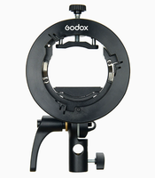 Offre Spéciale : Support pliable pour boîte à lumière souple type S, compatible flash de studio et boîte à lumière Bowens, noir S2 pour Godox