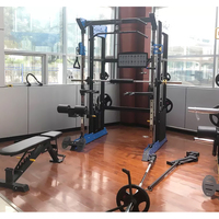 Máquina Smith de entrenamiento de fuerza, equipo de gimnasio multifunción chino, máquina de entrenamiento multifuncional