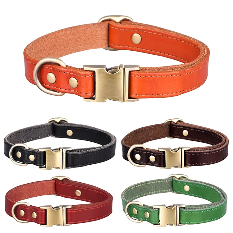 Cow Leather Dog Pet Collar