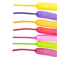 Fournitures de fête pour enfants, décoration d'anniversaire, vente en gros, couleurs métalliques pastel unies, modélisation d'animal magique, ballons longs en latex 260q