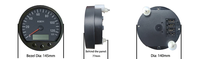 Sensor Kecepatan Efek Hall 140mm J1939 Sinyal Pulsa Pengukur Kecepatan Truk Bus