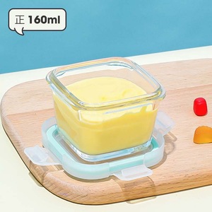 High Borosilicate Glass Food <b>Container</b> <b>Small</b> Microwave Safe Heat Resistant For Baby And Mother Meal Storage - Product Image 4