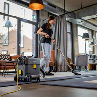 Aspirateur professionnel à sec T 15/1 Karcher, design silencieux et léger, poignée pliable, filtre HEPA 14 en option