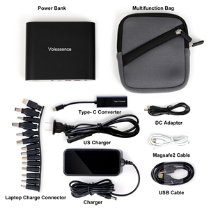 כוח מחשב נייד כוח בנק סוללה נייד מטען 25000mah 5v/8.4v/9/v12v/9v12v/16v/20v בנק חשמל עבור טלפון ipad מצלמה - Product Image 5