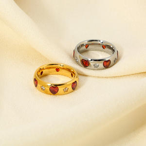 Bague pour femme Ality, bijoux fantaisie, plaquée or 18 carats, acier inoxydable, motif papillon gravé - Product Image 2