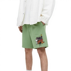 Short de jogging de gymnastique pour hommes, élégant, décontracté, confortable, avec logo personnalisé, en éponge française, élastique, taille moyenne, solide, en coton, vente de matériel - Product Image 1